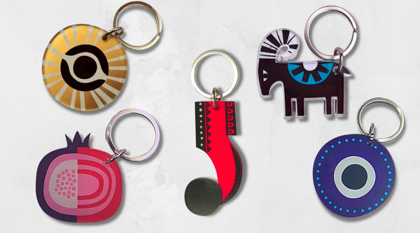 Handmade Greek keychain collection