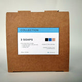 extra virigin olive oil soaps with donkey milk, activated carbon, sea salt, cold process, gift box