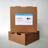 extra virigin olive oil soaps with donkey milk, activated carbon, sea salt, cold process, gift box size