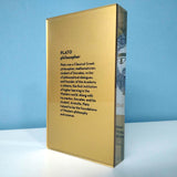 Plato, the philosopher decorative design object - paper weight. Double sided. Plexiglass art, screenprint, lazer cut & hand polished. Unique silkscreen method. back