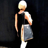 Redo bag. Cork fabric backpack with black leather inner zipper pocket handmade by an architect greek design