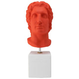 Deep Red bus Alexander The Great with quote There is nothing impossible to him who will try (front)
