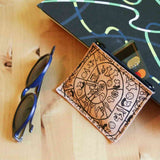 Phaistos Disc leather coin purse