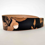 The abduction of the daughters of Leucippus by dioskouroi goat leather bracelet detail