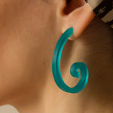 Fibonacci Spiral Earings turquoise