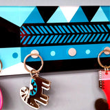 Wall plexiglass keyholder with magnets - Decorative design object. The fish - a symbol of Greek seas detail