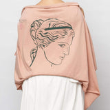 Aphrodite of Milos shawl in Pink color