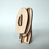 Cycladic culture head 3d plywood puzzle side