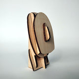 Cycladic culture head 3d plywood puzzle angle