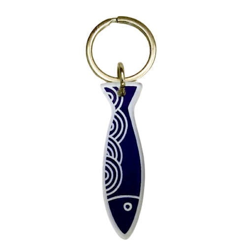 The Greek fish keyring, a symbol of Greece and its blue waters. A basic substance in the Mediterranean diet. Also a symbol of the Greek Orthodox church