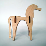 Horse small 3d plywood puzzle different side
