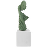 Female greek statue of Nike of Samothrace in pine color (left side) replica